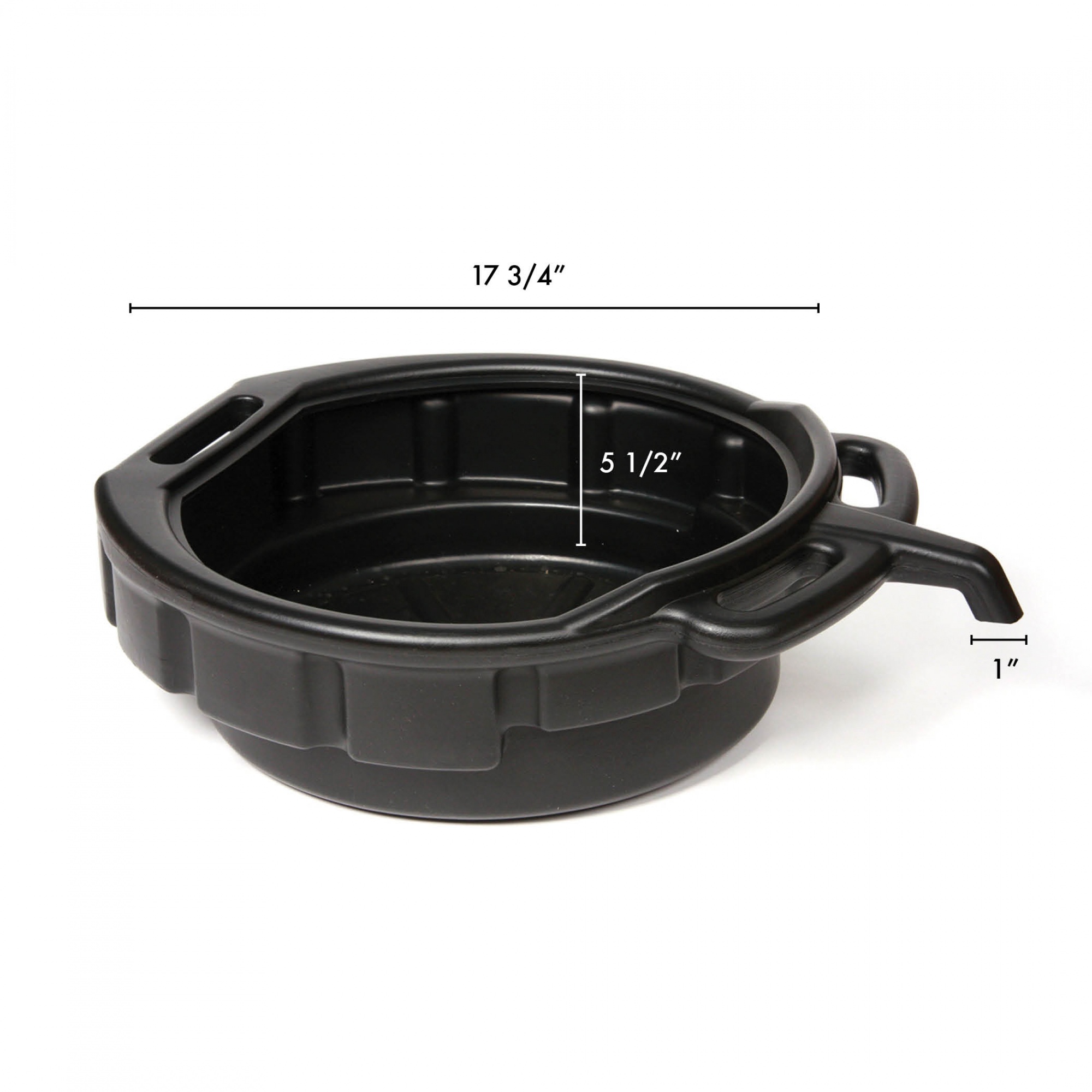 4 Gallon Plastic Oil Drain Pan Includes E Z Grip Handles   32953 